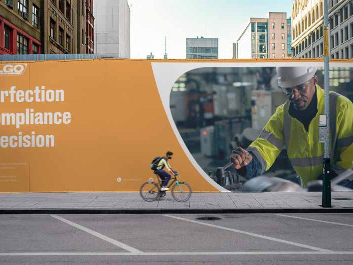 AlgoProd brand campaign billboard
