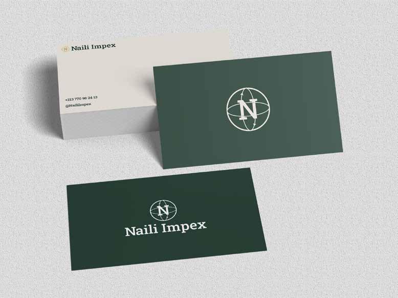 Naili Impex business cards — identity by Ellipsis